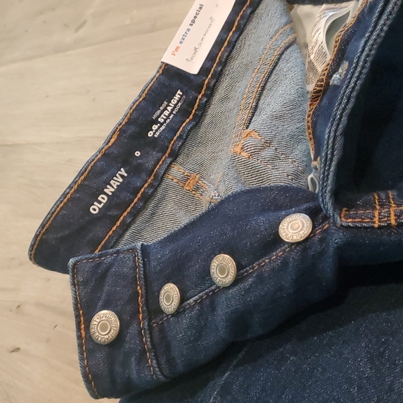 O.G. STRAIGHT ANKLE HIGHRISE SZ 0 MED BLUE JEANS NWT SECRET SLIM POCKETS - Picture 4 of 8